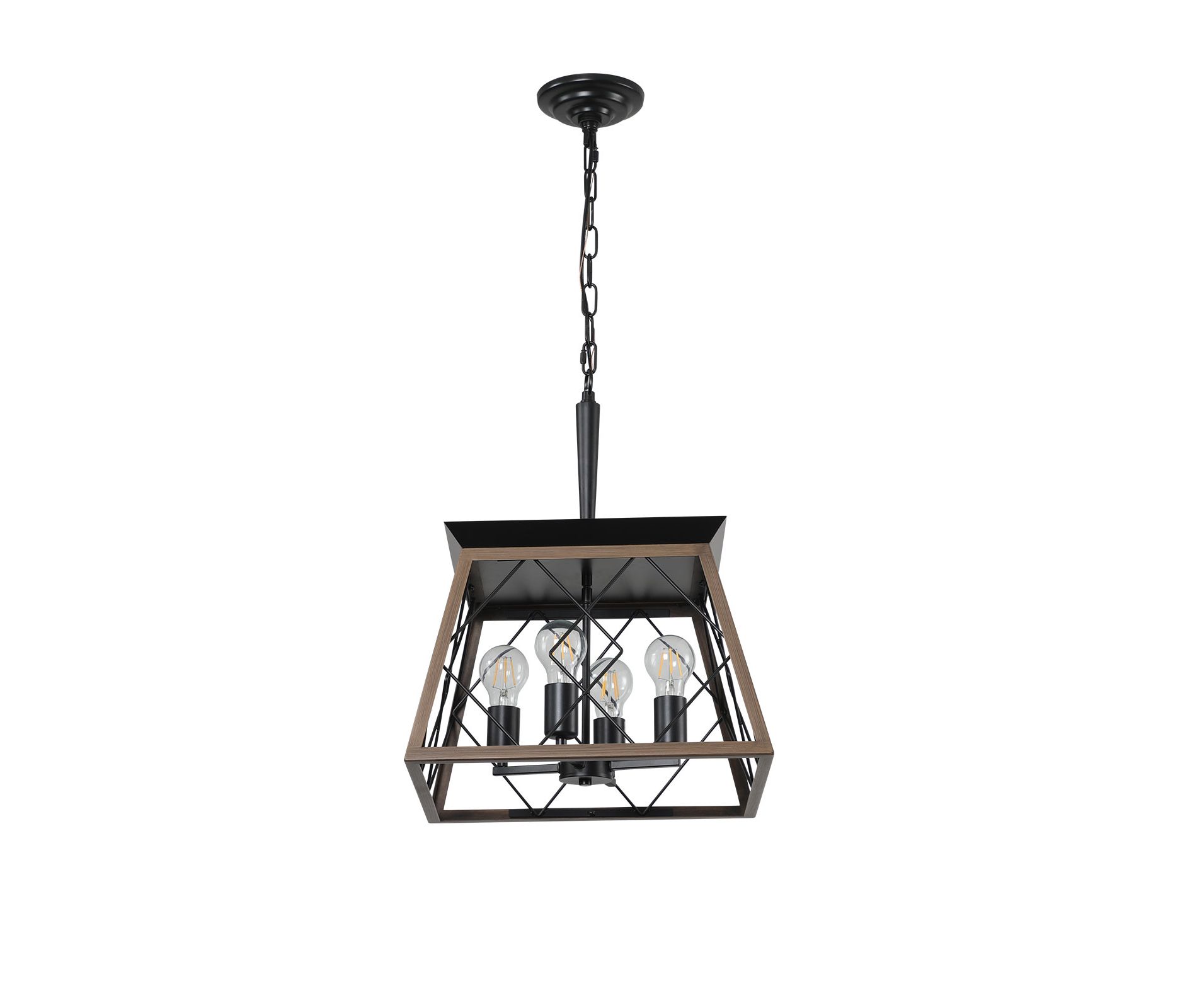 Bella Depot Farmhouse 4-Light Vintage Chandelier or Kitchen Dining Room Living Room