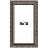 PosterPalooza | Panoramic Ornate Black Picture Frame - UV Acrylic, Foam Board Backing, Hanging Hardware - 2 of 4