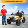 12V Kids Ride On Truck with Remote Control,Spring Suspension,Bluetooth Connectivity and Led Lights - 2 of 4