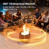 East Oak 21" Smokeless Round Outdoor Fire Pit Silver: Stainless Steel, Heat & Rust-Resistant, No Tools Assembly - 4 of 4