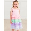 RuffleButts Baby Girls Multicolor Layered Tulle Dress - 3 of 4