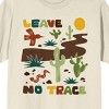 Adventure Society Leave No Trace Men's Natural T-Shirt - 2 of 3