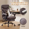 Ergonomic Office Gaming Chair - 350Lb Capacity, 90°-135° Recline, Adjustable Height & Lumbar Support, PU Leather, 360° Wheels - 3 of 4
