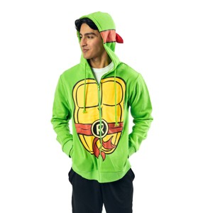 Teenage Mutant Ninja Turtles Raphael Long Sleeve Men's Green Cosplay Hoodie - 1 of 4