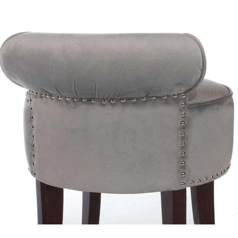 22.5" Lena Wood and Upholstered Vanity Stool - Hillsdale Furniture, 4 of 19