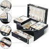 Jewelry Boxes for Women Girls, 3 Layers Jewelry Storage Organizer for Earring, Ring, Necklace, Bracelets - 2 of 4