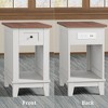 10" Clear Acrylic Drink Table ¨C White, Round Side Table for Living Room/Bedroom/Office, 10" W x 21.3" H, Durable & Scratch-Resistant - 4 of 4
