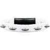 MEINL Headliner Series Molded ABS Tambourine, Single Row White - 4 of 4