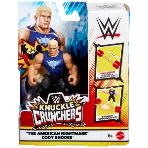 WWE Knuckle Crunchers 5 Blue Shirt Cody Rhodes Action Figure - 1 of 3