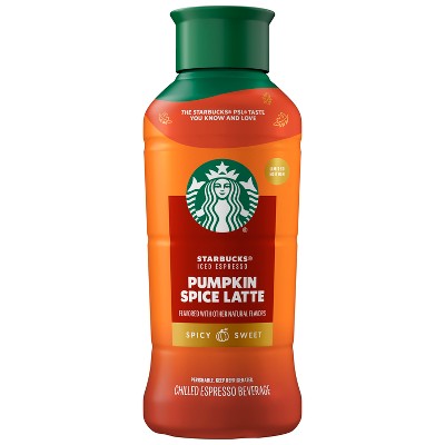 Starbucks Iced Pumpkin Spice Latte Espresso Beverage - 40 fl oz