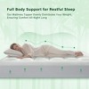 Itopfox Cooling Queen Mattress Topper with Memory Foam for Back Pain Relief, Breathable Bamboo Rayon Pillow Top for Hot Sleepers, Deep Pocket Fit - 4 of 4