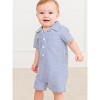 RuggedButts Baby Toddler Boys Short Sleeve Button-Up Romper - 3 of 4