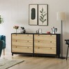 VYNXARIA 4 Drawers Rattan Cabinet,for Bedroom,Living Room,Dining Room,Hallways,Easy Assembly - 2 of 4