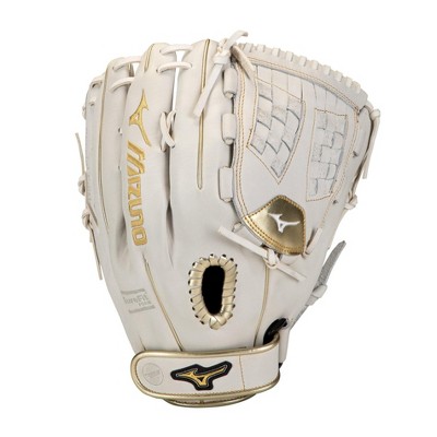 white mizuno softball glove