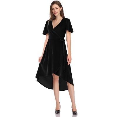 Women's Standard Velvet Formal Holiday Party Gown Dress