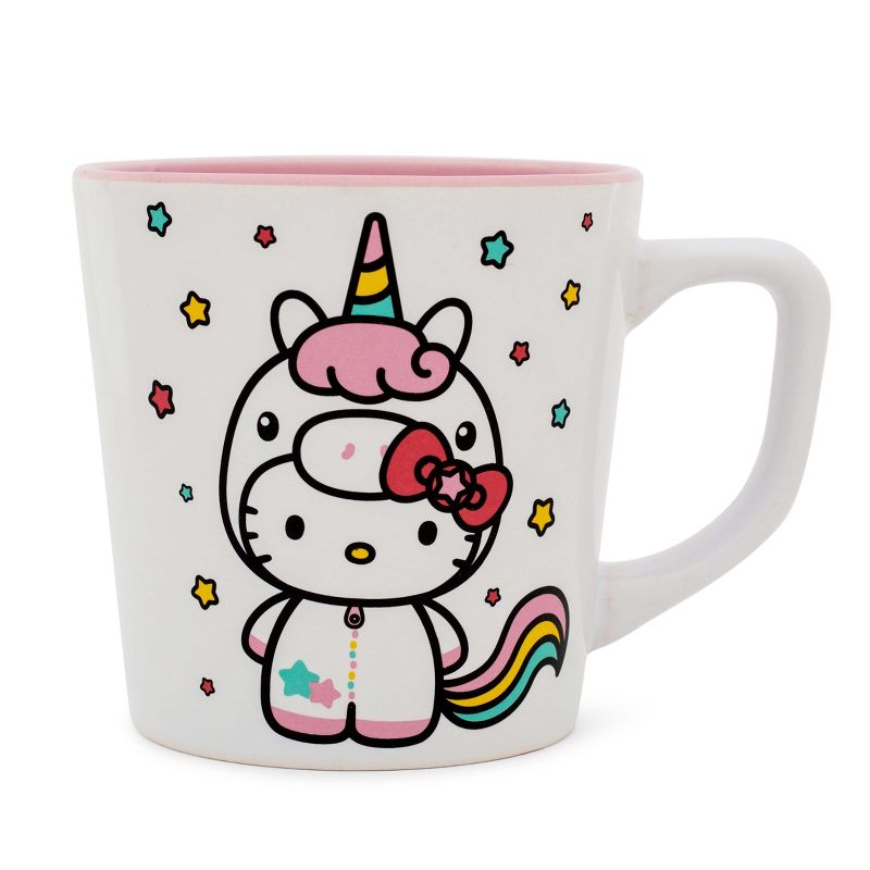 Silver Buffalo Sanrio Hello Kitty Unicorn Ceramic Latte Mug | Holds 17 Ounces, 1 of 9
