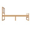 NicBex Wood Platform Bed with Headboard for Kids,Teens,Adults,White+Walnut - 4 of 4