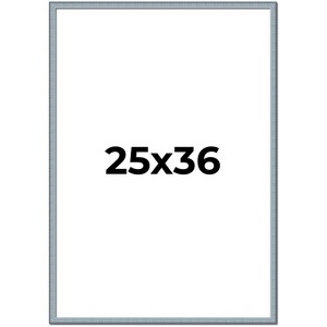 PosterPalooza | Textured Blue Picture Frame - UV Acrylic, Foam Board Backing, Hanging Hardware - 1 of 4