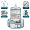 PAVILIA Large Hanging Toiletry Bag, Travel Women Men Cosmetic Organizer, Water Resistant Makeup Accessories Essentials Kit - 3 of 4