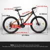 26" Steel Mountain Bike, 21-Speed, Disc Brakes, Anti-Slip Tires, Easy Assembly - 2 of 4