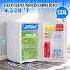 Coucheta 4.5 Cu. Ft. Compact Refrigerator, Single-Door Mini Fridge, Energy-Efficient & Quiet, for Dorm, Office, Bedroom & More, Adjustable Shelves - 3 of 4