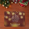Unique Bargains Christmas Place Mats Linen Gold Tone 13"x17.7" 2 Pcs - 2 of 4
