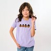 Four Black Cats Pumpkins - Youth Short Sleeve Graphic T-Shirt and Toddler Short Sleeve Graphic T-Shirt - 3 of 4