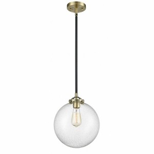Beacon - 1 Light Stem Hung Mini Pendant In Industrial Style-11.38 Inches Tall and 10 Inches Wide - 1 of 1