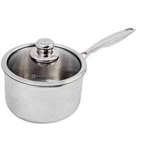 Swiss Diamond Premium Clad Induction Sauce Pan with Tempered Glass Lid - 1 of 2