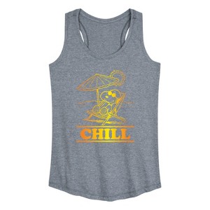 Women's - Peanuts - Chill Graphic Racerback Tank - 1 of 4