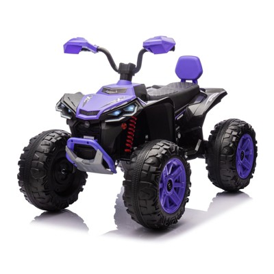 24V Kids Ride on Car for Kids with 550w Motors, 2-Seater ATV, Electric Off-Road Power Vehicle for Boys/Girls, with LED Lights and Music