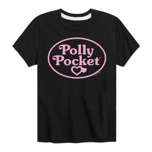 Boys' - Polly Pocket - Polly Pocket Pink Logo Short Sleeve Graphic T-Shirt - 1 of 4