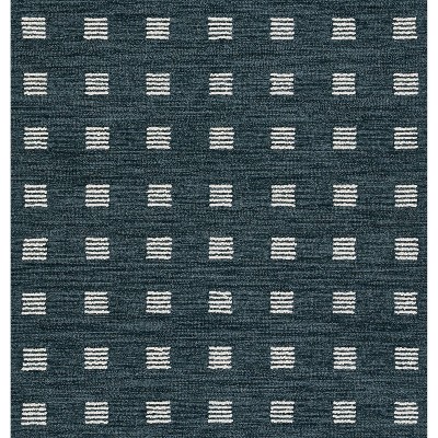 Ebba Blue Hand-Tufted Wool Runner Rug 2'3" x 8'