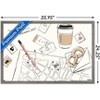 Trends International Pokémon: Pikachu Lifestyle - Map Framed Wall Poster Prints - 3 of 4