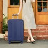 ChicFurnit Luggage Stylish PP Spinner Wheel Luggage with Combination Lock for Trips, Blue, 19.49"*12.8"*29.53" - 2 of 4
