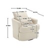 NicBex Teddy Swivel Barrel Accent Chair,Upholstered Swivel Living Room Chairs with Curved Backrest,Cozy Armchair,Accent Chairs for Living Room - 3 of 4