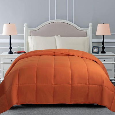 Dusty Orange Twin Reversible Down Alternative Microfiber Comforter