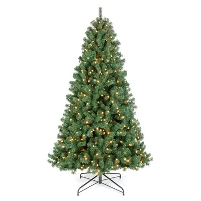 Best Choice Products 12ft Pre-Lit Instant No Fluff Artificial Spruce Christmas Tree w/ 1,250 LED Lights, 4,693 Tips