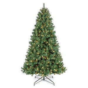Best Choice Products 12ft Pre-Lit Instant No Fluff Artificial Spruce Christmas Tree w/ 1,250 LED Lights, 4,693 Tips - 1 of 4