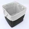 REGALWOVEN Square Fabric Collapsible Storage Basket Bin with Handle for Shelves Closet - 3 of 4