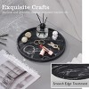 Hub Styler Marble Black Resin Round Tray - 2 of 4