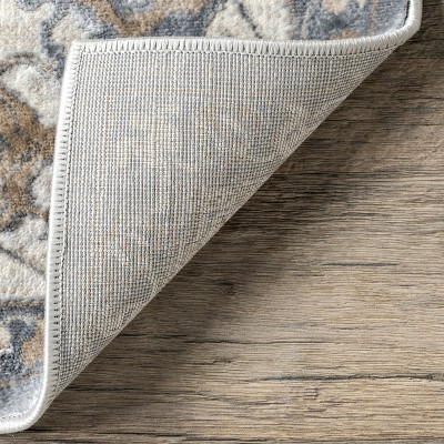 Vintage Medallion 5'x8' Tufted Wool Blend Area Rug