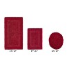 Lux Premium 100% Cotton  Ultra-Soft Tufted Solid Reversible 3 Piece Bath Rug Set, Water-Absorbent, Durable, Machine Washable Bathroom Rug - 2 of 4