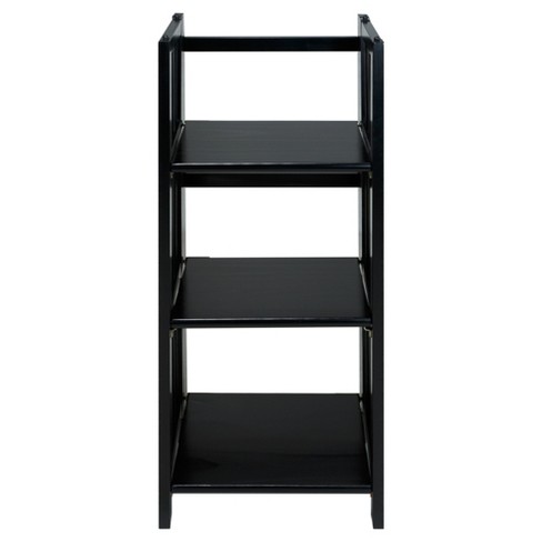 38 3 Shelf Folding Bookcase Black Flora Home Target