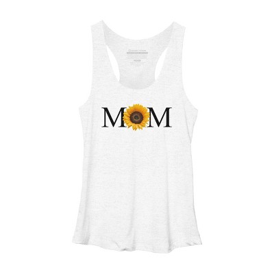 Women's Design By Humans Mother's Day Sunflower Mom By FridayFusion Racerback Tank Top