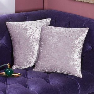 Deconovo Velvet Throw Pillow Covers 2 Pack with Hidden Zipper - 1 of 4
