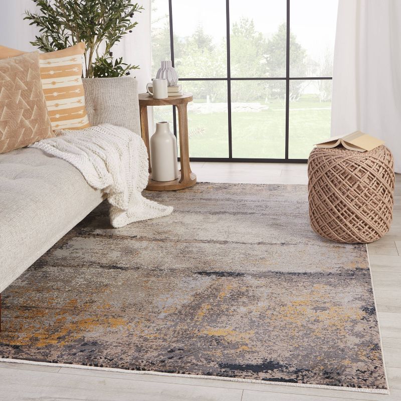 Trevena Abstract Area Rug Gray/Gold - Jaipur Living, 5 of 6