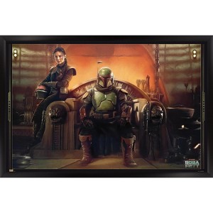 Trends International Star Wars: The Book of Boba Fett - Boba and Fennec Shand Framed Wall Poster Prints - 1 of 4