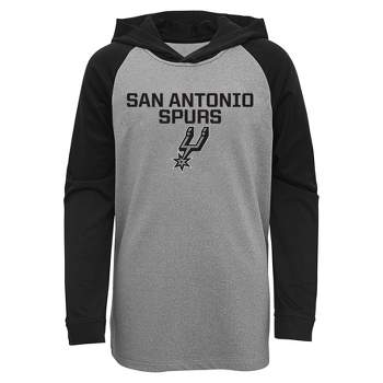 NBA San Antonio Spurs Youth Gray Long Sleeve Light Weight Hooded Sweatshirt