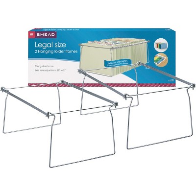 Smead Hanging Folder Frame Legal Size 23-27" Long Steel 2/Pack 64873